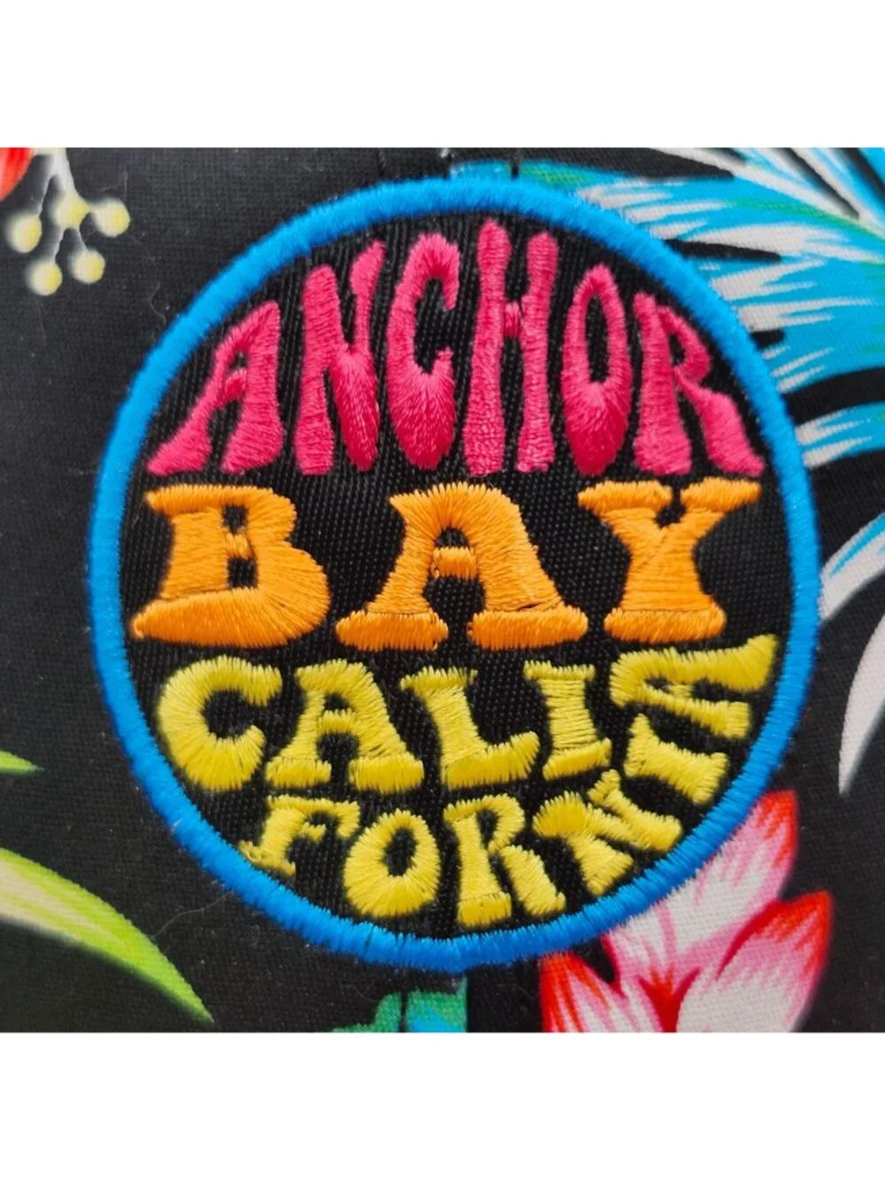Anchor Bay California Hawaiian Hibiscus Floral Palm OTTO Snapback Hat Mendocino